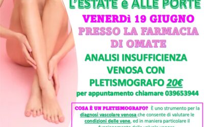 19 giugno – Insufficienza venosa
