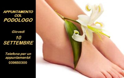 10 Settembre – Podologo in farmacia
